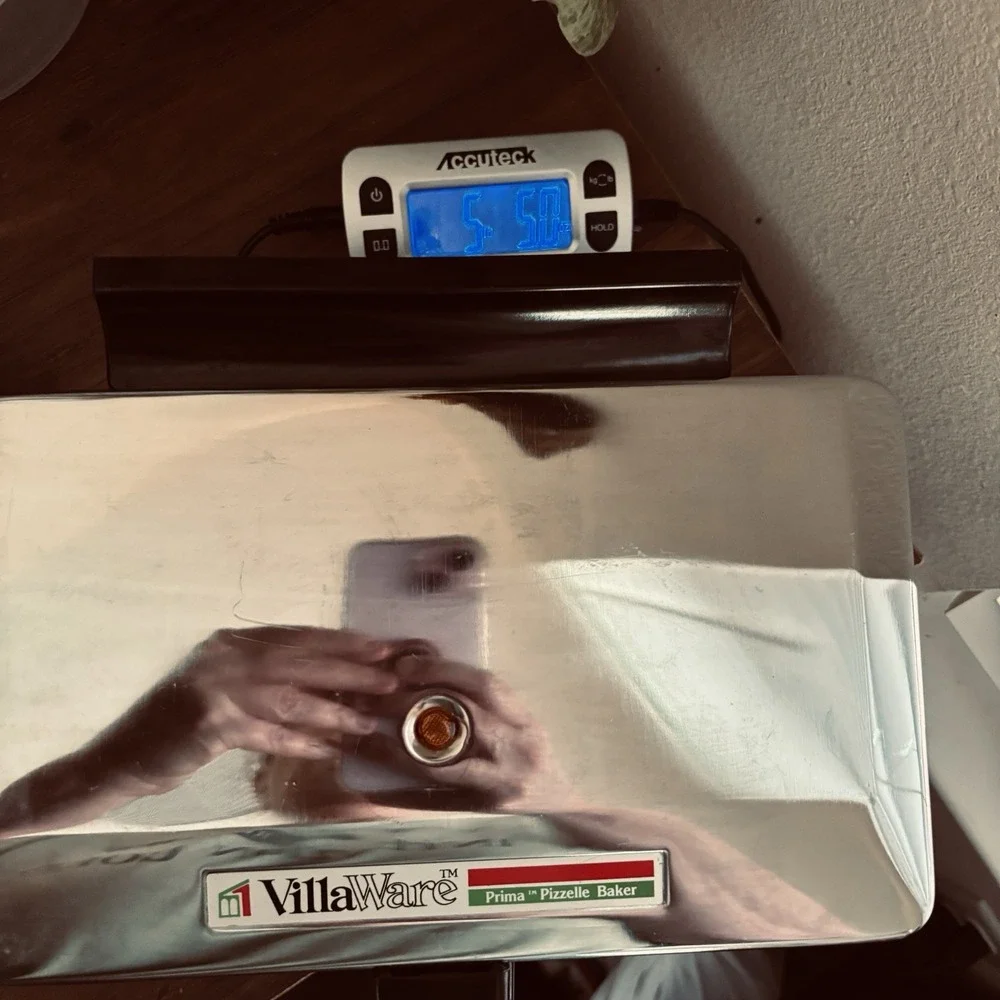 VillaWare Prima Pizzelle Baker 5000-NS Chrome Nonstick Italian Cookie Maker 750W